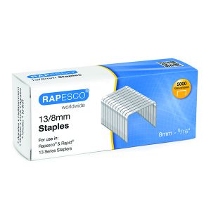 Zszywki do tackera Rapesco 13/8mm, 5000 sztuk